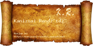 Kanizsai Renátó névjegykártya